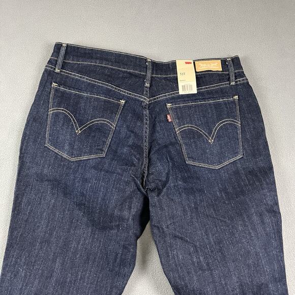 Levi's 515 Jeans Womens 14 Blue Boot Cut Stretch Dark Wash Western Rodeo - Picture 7 of 12